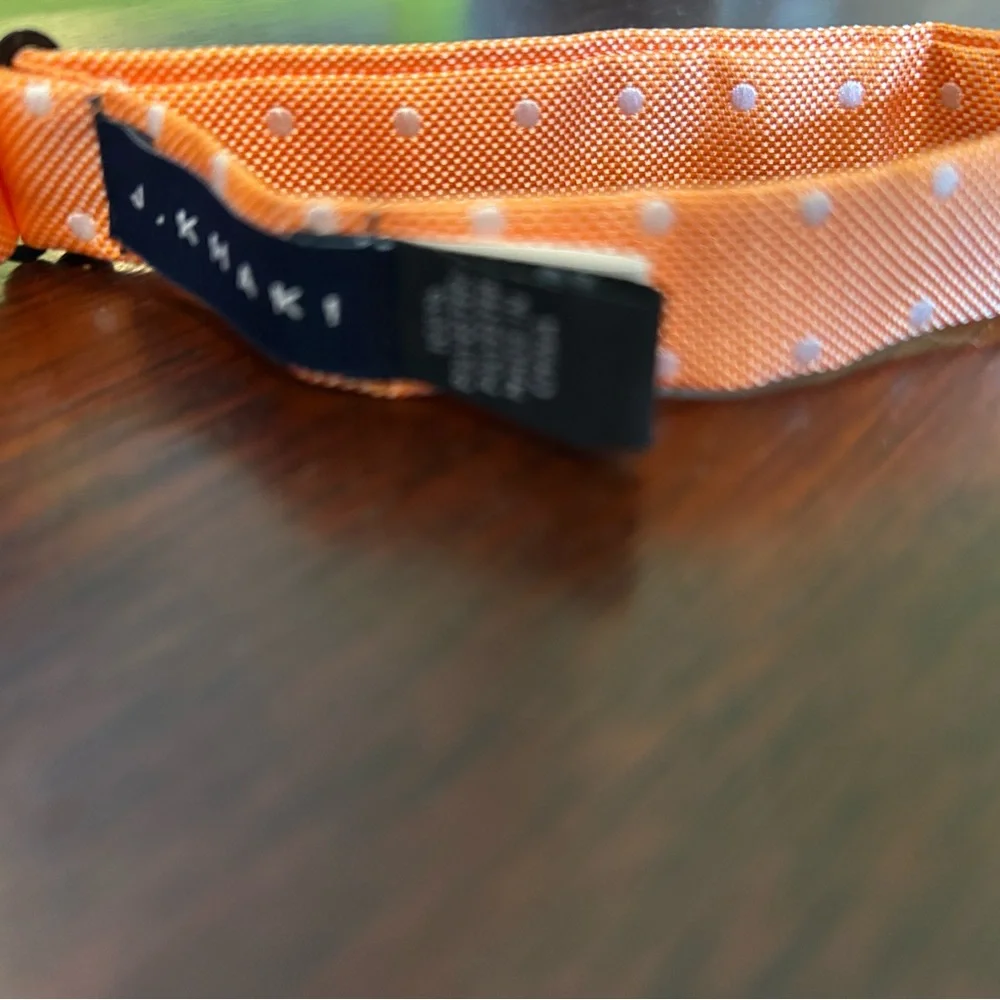 Orange Polka Dot J.Khaki Kids Bow Tie